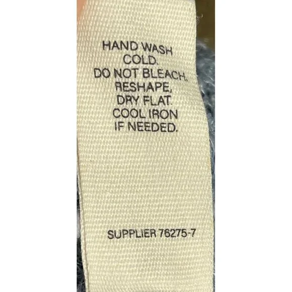 a.n.a Womens Blue Marled Yarn Pom-Pom Beanie Hat One Size - Picture 8 of 8